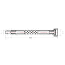 Stainless steel red & blue water supply plumbing pipes for kitchen by Decorbites