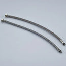 60cm stainless steel braided plumbing hose pair kitchen supply lines by Decorbites
