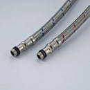 60cm stainless steel braided plumbing hose pair kitchen supply lines by Decorbites