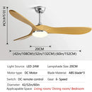 GobekUsa 60Inch Ceiling Fan with Remote Control, LED Light - 3 Blade DC 30W Copper Motor