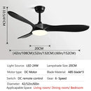 GobekUsa 60Inch Ceiling Fan with Remote Control, LED Light - 3 Blade DC 30W Copper Motor