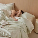 GobekUsa 60S Rayon Silk Bedding Set | Solid Color | Summer Cooling | Twin-King