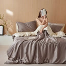 GobekUsa 60S Rayon Silk Bedding Set | Solid Color | Summer Cooling | Twin-King