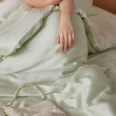 GobekUsa 60S Rayon Silk Bedding Set | Solid Color | Summer Cooling | Twin-King