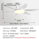 GobekUsa 63" DC Indoor Ceiling Fan Light New Style Strong Winds Chandelier
