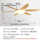 GobekUsa 63" DC Indoor Ceiling Fan Light New Style Strong Winds Chandelier