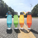Black & white infuser water bottle kitchen hydration set by Decorbites