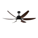 GobekUsa 66" Nordic Industrial Ceiling Fan with LED Light and Remote Control