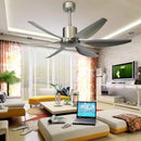 GobekUsa 66" Nordic Industrial Ceiling Fan with LED Light and Remote Control