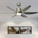 GobekUsa 66" Nordic Industrial Ceiling Fan with LED Light and Remote Control