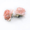 Velvet pastel and burgundy 6cm roses head wedding decor artificial flowers by Decorbites