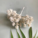 Pink silver & gold 6pcs dried flower mix glass vase living room decor by Decorbites