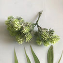 Pink silver & gold 6pcs dried flower mix glass vase living room decor by Decorbites