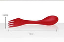 Multicolor 6pcs outdoor spork set – kitchen picnic utensils by Decorbites