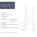 GobekUsa 6W LED Wall Lamp with Push Switch for Living Room and Bedside