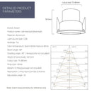 GobekUsa 7.5cm Recessed LED Downlight Ceiling Spot for Living room Bedroom