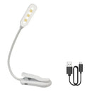 Flexible black led book light for bedroom rechargeable reading lamp by Decorbites