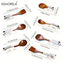 GobekUsa 7-Piece Thai Wooden Cooking Utensil Set | Eco-Friendly Kitchen Tableware