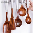 GobekUsa 7-Piece Thai Wooden Cooking Utensil Set | Eco-Friendly Kitchen Tableware
