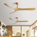 GobekUsa 70" Black American Modern Wooden Blade Ceiling Fan for Indoor Restaurant
