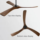 GobekUsa 70" Black American Modern Wooden Blade Ceiling Fan for Indoor Restaurant