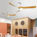 GobekUsa 70" Black Retro Fan Light with Solid Wood Blade, LED, DC Remote Control
