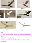 GobekUsa 70" Ceiling Fan Remote Control DC Motor Wood Blades High Quality Design