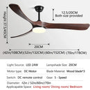 GobekUsa 70" Wooden Ceiling Fan with Reversible Motor for Year-Round Comfort