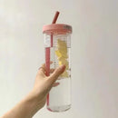 Modern transparent filtered water bottle fruit infuser kitchen sport by Decorbites