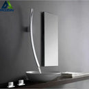 GobekUsa 70cm Wall Mounted Black Bronze Waterfall Basin Mixer Tap