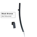GobekUsa 70cm Wall Mounted Black Bronze Waterfall Basin Mixer Tap