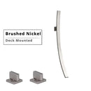 GobekUsa 70cm Wall Mounted Black Bronze Waterfall Basin Mixer Tap