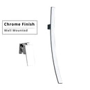 GobekUsa 70cm Wall Mounted Black Bronze Waterfall Basin Mixer Tap