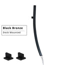 GobekUsa 70cm Wall Mounted Black Bronze Waterfall Basin Mixer Tap