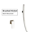 GobekUsa 70cm Wall Mounted Black Bronze Waterfall Basin Mixer Tap