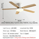 GobekUsa 72" Low Floor Fan Light Chandelier 2023 Living Room Ceiling Fan Strong Winds