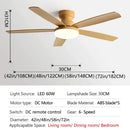 GobekUsa 72" Low Floor Fan Light Chandelier 2023 Living Room Ceiling Fan Strong Winds