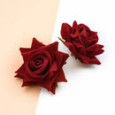 Elegant multi color 7cm rose heads wedding and home decor by Decorbites