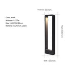GobekUsa 7W LED Aluminum Garden Bollard Light for Outdoor Landscape Courtyards