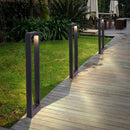 GobekUsa 7W LED Aluminum Garden Bollard Light for Outdoor Landscape Courtyards
