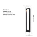 GobekUsa 7W LED Aluminum Garden Bollard Light for Outdoor Landscape Courtyards