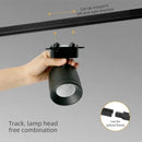 GobekUsa 7W LED Track Light Spotlights: Surface Mounted Aluminum Fixture for Living Room Shop