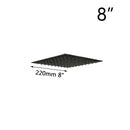GobekUsa 8-20" Black Ultra-thin Rain Shower Head for Bathroom Square Rainfall Faucet