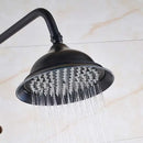 GobekUsa 8" Antique Brass Rainfall Shower Faucet Head for Refreshing Showers