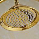 GobekUsa 8" Antique Brass Rainfall Shower Faucet Head for Refreshing Showers