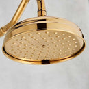 GobekUsa 8" Antique Brass Rainfall Shower Faucet Head for Refreshing Showers