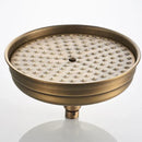 GobekUsa 8" Antique Brass Rainfall Shower Faucet Head for Refreshing Showers