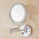 GobekUsa 8 Inch Brass LED Folding Makeup Mirror 3X/1X Magnification