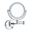 GobekUsa 8 Inch Brass LED Folding Makeup Mirror 3X/1X Magnification