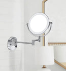 GobekUsa 8 Inch Brass LED Folding Makeup Mirror 3X/1X Magnification
